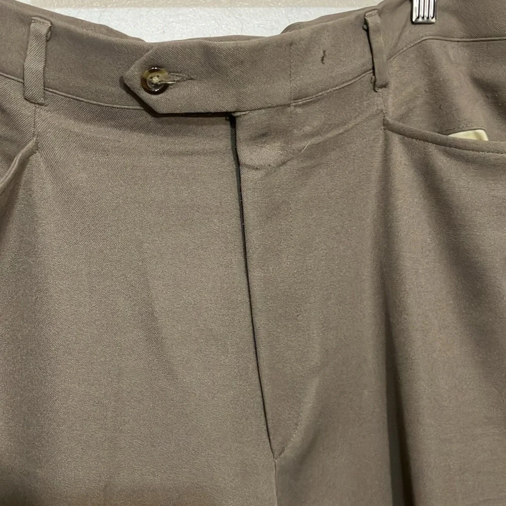 Sansabelt Classic top western pocket flat front polyester blend men’s pant